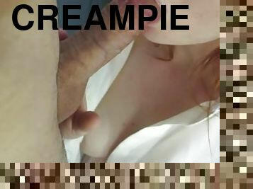 orgasme, fisse-pussy, russisk, kone, amatør, pikslikkeri, milf, hjemmelavet, creampie, rødhåret