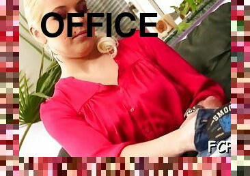 Top clothed hardcore office sex