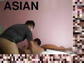 asiatisk, amatør, homofil, creampie, ladyboy, thai, høyskole, twink, virkelig, tattoo