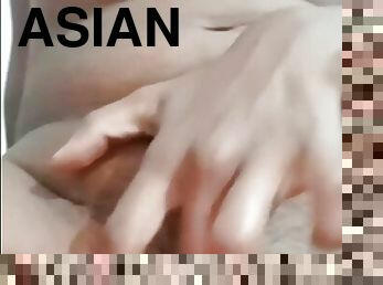 asiatisk, hårete, pussy, tenåring, hjemmelaget, indian-jenter, creampie