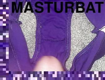 Cum on Purple FTL Panties