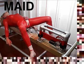 anal, blond, undertøj, maskiner, dildo, latex, hollandsk