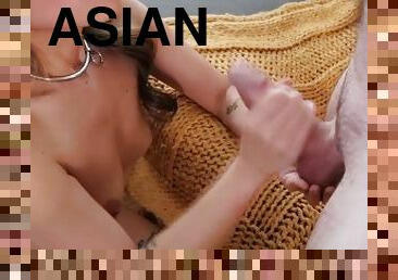 asiatisk, amatør, blowjob, stor-pikk, filipinsk, pikk, suging