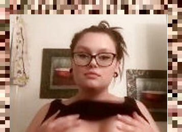 BBW showing her big tits