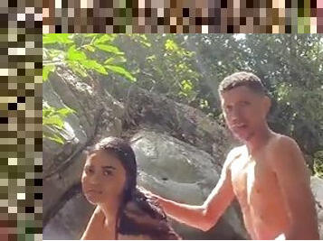 ! Outdoor sex! I let a stranger fuck me in the river