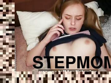 Stepdad fucked me while talking on the phone with my stepmom