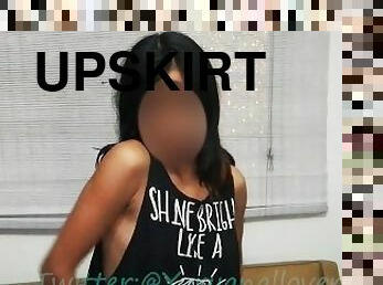 amatir, sayang, remaja, latina, kaki, upskirt-bagian-dalam-rok, celana-dalam-wanita, fetish-benda-yang-dapat-meningkatkan-gairah-sex, seorang-diri, realitas