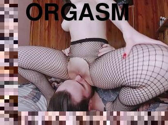 orgasme, fisse-pussy, par, sperm, ridning, ansigtssidning, femidom