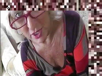 My old granny lover suck dick and balls and make cum with hand