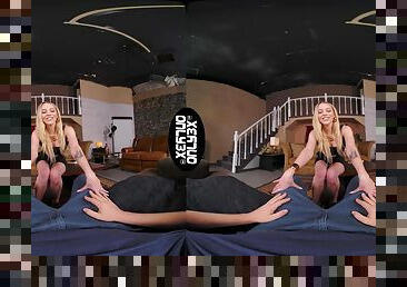 VR action shows the hot wife riding dick in crazy modes