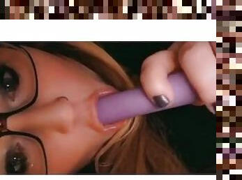 Sucking on my Vibrator