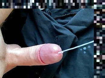 Hands free cumshot  huge cumshot slowmotion  ruined orgasm