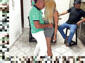 Dancing with my best friend Reggaeton&#039;s girlfriend and rubb