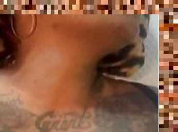 Her PUSSY so WET & CREAMY I decided to TATTOO her name on my BWC