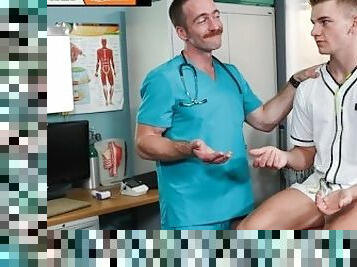 FamilyCreep - Doctor Stepdad Helps His Stepson's Dick By Getting Fucked Good