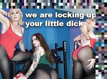 Be our gym sissy cuck in chastity BELLA BLU - LUCY HART
