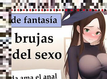 Spanish full JOI. Las brujas del sexo. Brujita timida ama el anal.