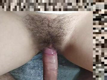 berambut, vagina-pussy, muncrat, isteri, amatir, dewasa, cumshot-keluarnya-sperma, jenis-pornografi-milf, sperma, bersetubuh