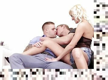 russisk, hardcore, homofil, trekant, blond, ekkel, biseksuell