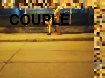Couple Fucking In Public Risky Voyeurs Flashing Without Panties