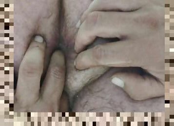 Fingering my asshole dry