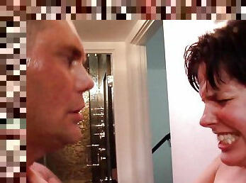 Bobbi Star+Nacho Vidal Amazing scene, shoot in the black bathroom BIg ass, big cock, great fucking, ass fucking facial