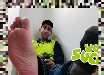 tata, vani, u-javnosti, amaterski, odrasli, homo, stopala-feet, pov, fantazija, oženjeni