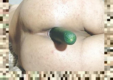 Gay 8 inch Cucumber dildo add tight ass, Fuck ass very hard