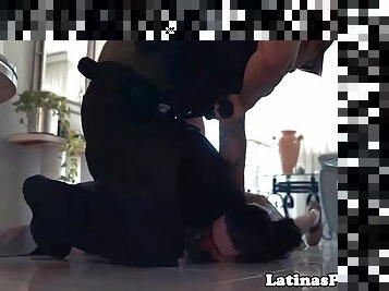 Real latina babe fucking immigration officer