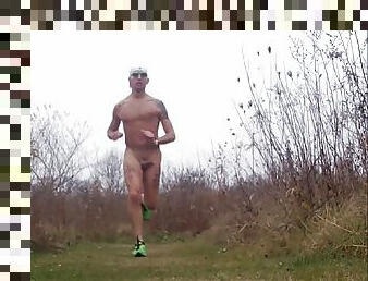 Running naked outside on a windy day