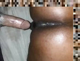 amateur, anal, ébène, énorme-bite, gay, ejaculation-interne, black, joufflue, bite