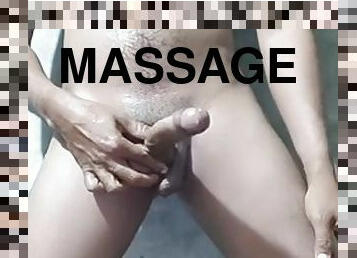 Desi hot squirt, big cock massage and pissing even more cum