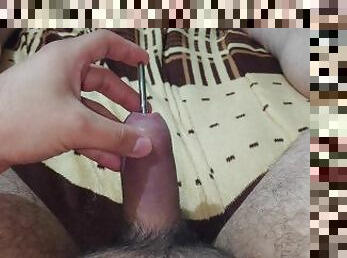 Sounding makes me cum hands free, intense orgasm