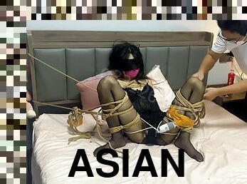 asia, stocking, mainan, jepang, bdsm-seks-kasar-dan-agresif, stocking-stockings, fetish-benda-yang-dapat-meningkatkan-gairah-sex, menyumbat, bondage-seks-dengan-mengikat-tubuh, berambut-cokelat