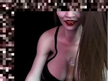 asiatisk, store-pupper, gammel, eldre, blowjob, milf, mamma, japansk, pov, anime