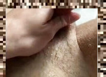 Cumshot in the shower on myself