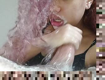 blowjob non stop in bastard's dick until he ejaculates two creampie non stop moaning in my mouth????????