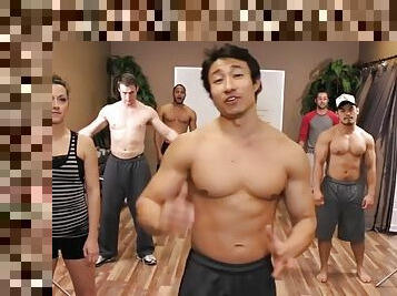 Hot guys work out