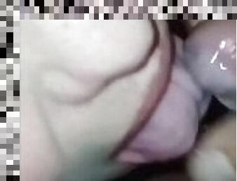 Wife sucking mean cock