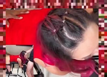 Asian Hotwife strapped down and fucked by a bbc then begs to be spitroasted! Monique Mae