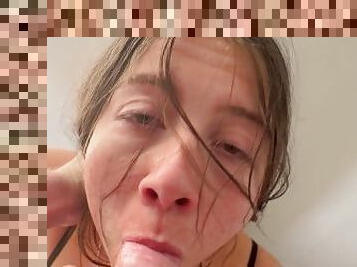 BWC ROUGH FACE FUCK COLLEGE CUM SLUT W/ FACIAL