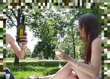 Feetfetish femboy in the park. Full video on my Onlyfans ( link in bio)