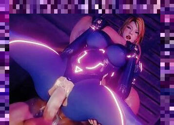 Samus aran she is fucked a big cock and cums inside 4k HD 60fps