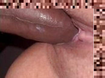 Close up of that phat pussy creaming and gripping