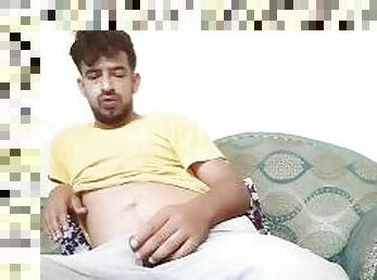 Indian boy Masturbating hard