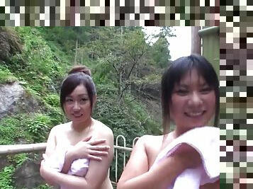 Hot Japanese Girls In Public Mixed Bath Group Sex
