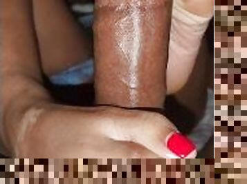 ebony footjob