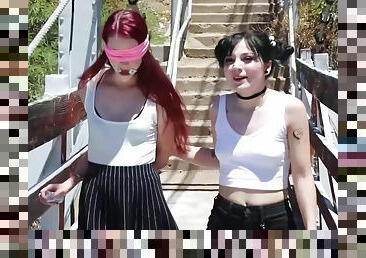 Hottie Goth Btch Sells Her Cute Little Friend Into Sx Slvry