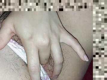 berambut, vagina-pussy, amatir, remaja, creampie-ejakulasi-di-dalam-vagina-atau-anus-dan-keluarnya-tetesan-sperma, permainan-jari, spanyol