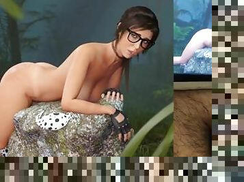 Lara Croft Outdoors Sex Cartoon